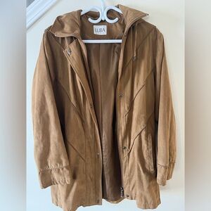 Women's Vintage Faux Suede Hooded Coat